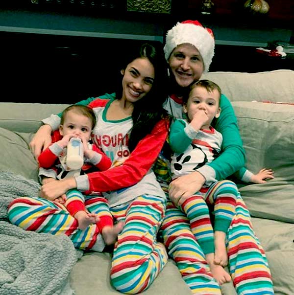 Image of Caption: Bryiana Noelle Flores with her husband Rob Dyrdek and with their kids son Kodah Dash Dyrdek and daughter Nala Ryan Dyrdek