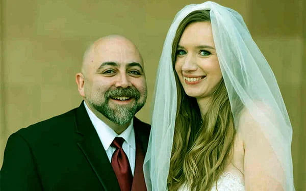 Image of Caption: Johnna Colbry with her husband Duff Goldman