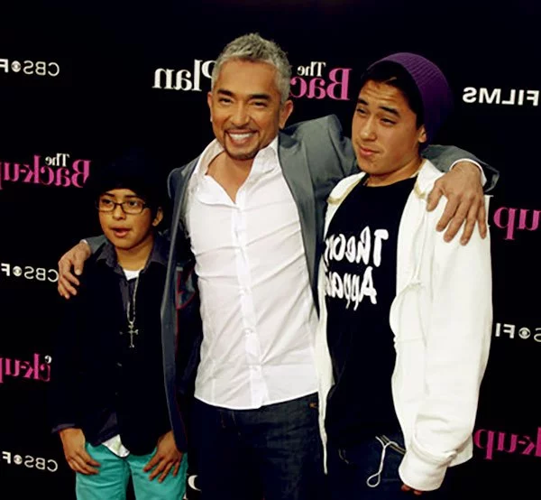 Image of Ilusion ex-husband Cesar with kids Calvin and Andre