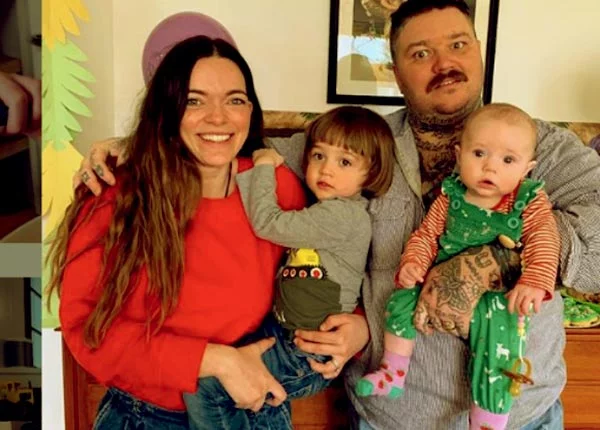 Image of Trish with her husband Matty with their two kids